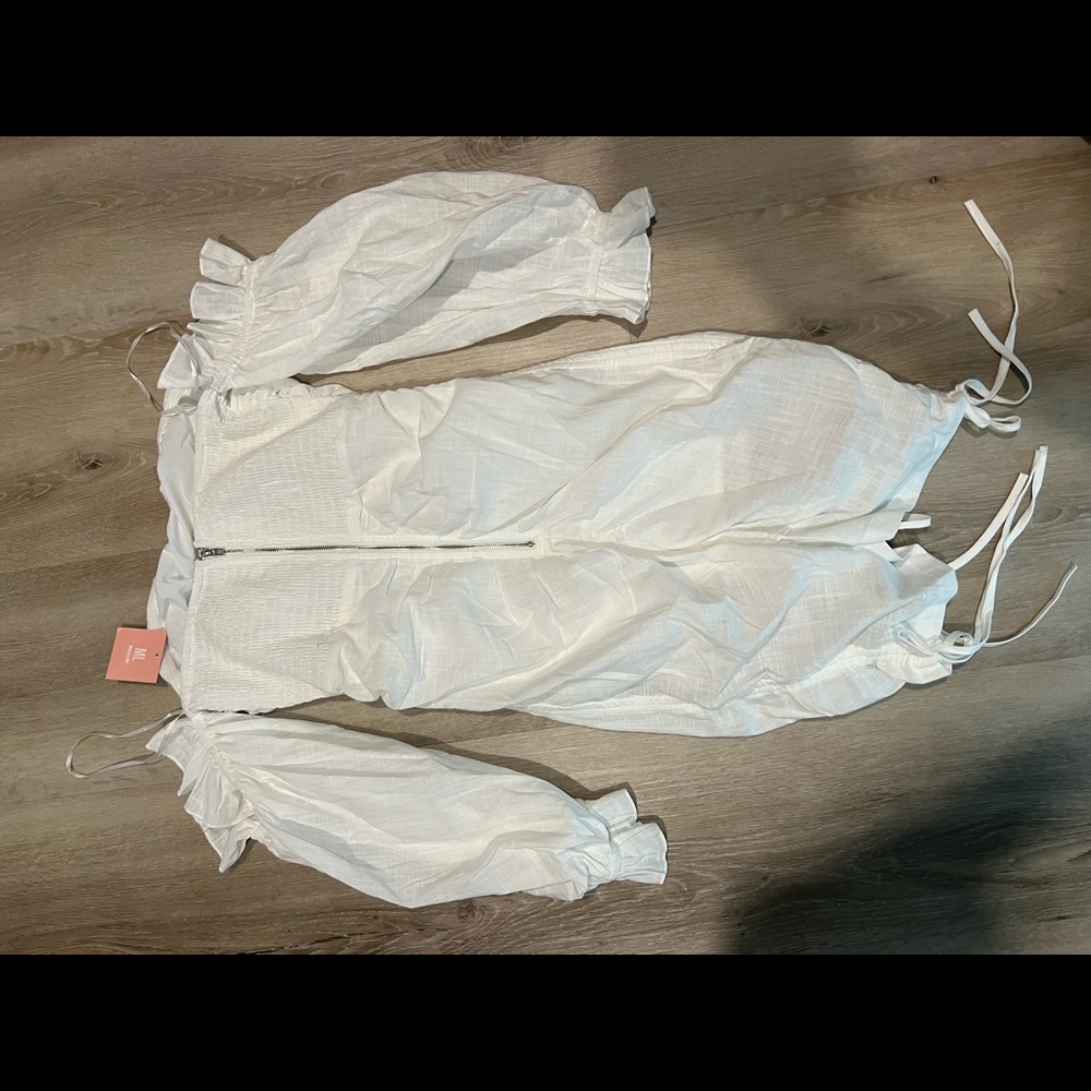 Miss Lola O.Vianca white mini dress sz S NWT